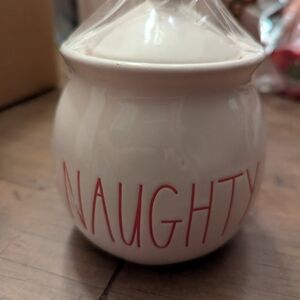 Rae Dunn "Naughty" Sugar Bowl Artisan Collection By Magenta.